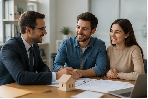 Asesor de Cressa reunido con una pareja